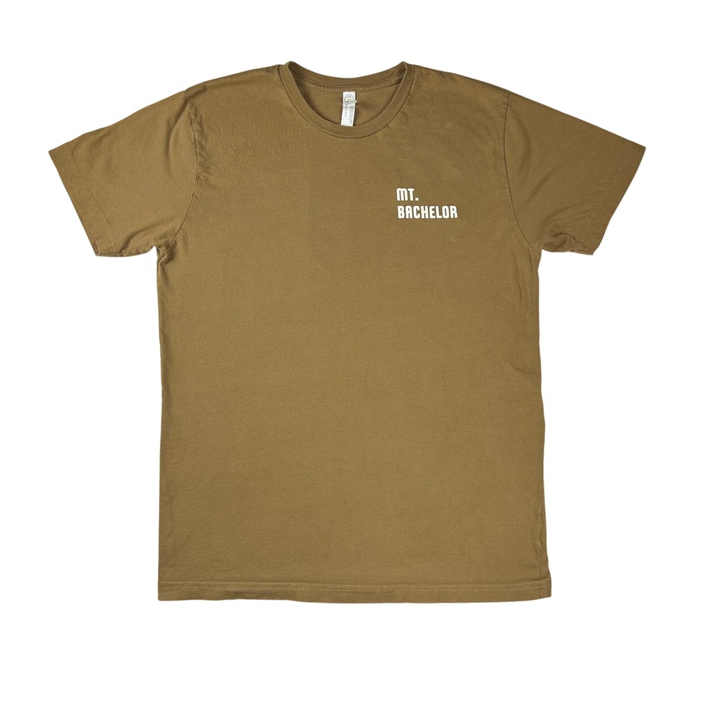 Mt Bachelor Bend Oregon T-Shirt Mens Medium‎ Brown Retro Mountain Graphic Tee